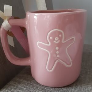 Rae Dunn Pink Gingerbread Cocoa Mug
